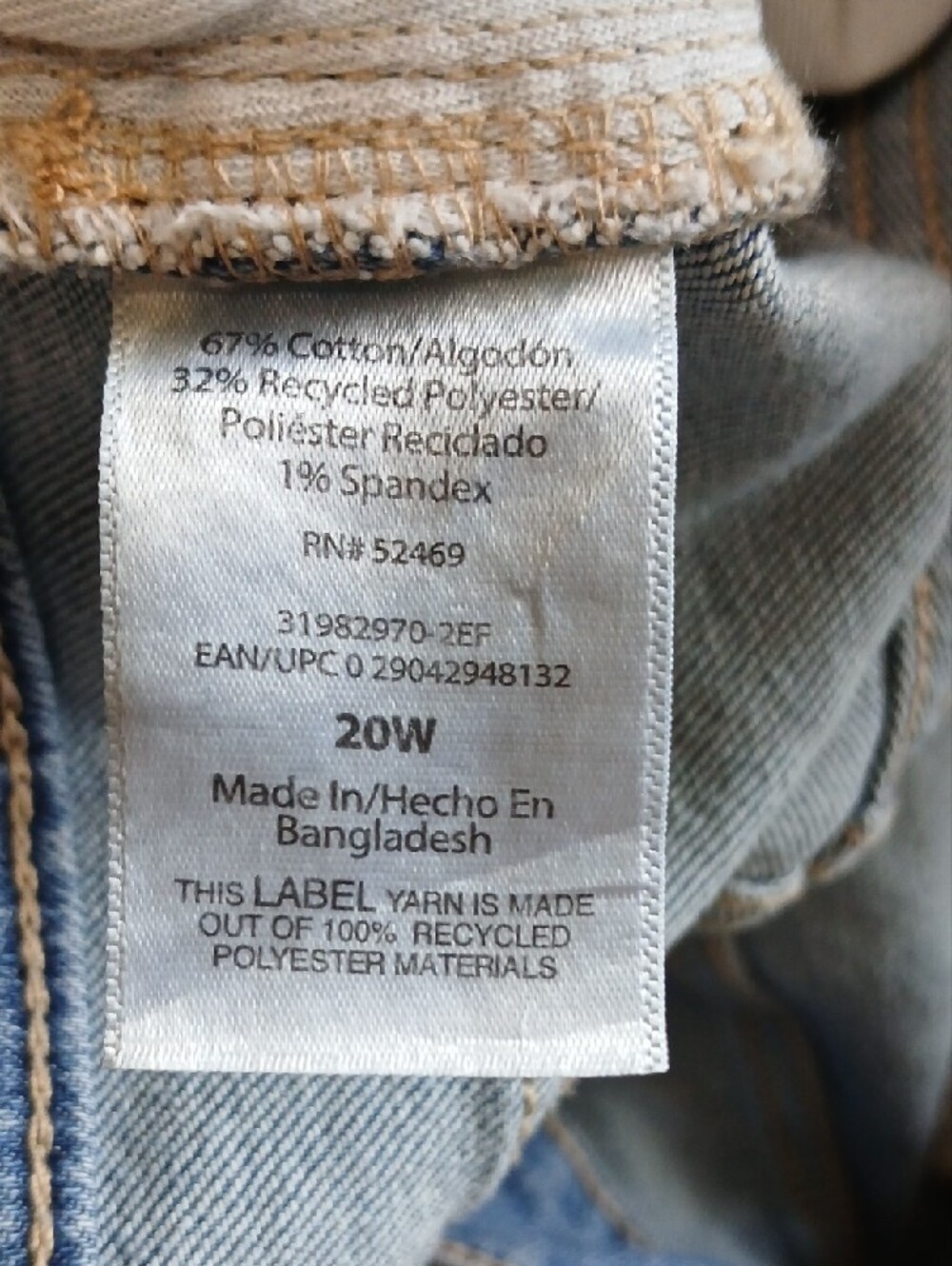 Terra & Sky 20W Light Blue Straight Leg Women's Jeans - Picture 11 of 14